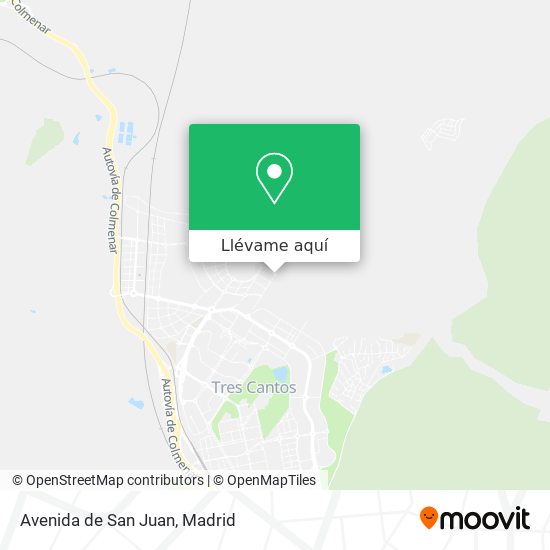 Mapa Avenida de San Juan