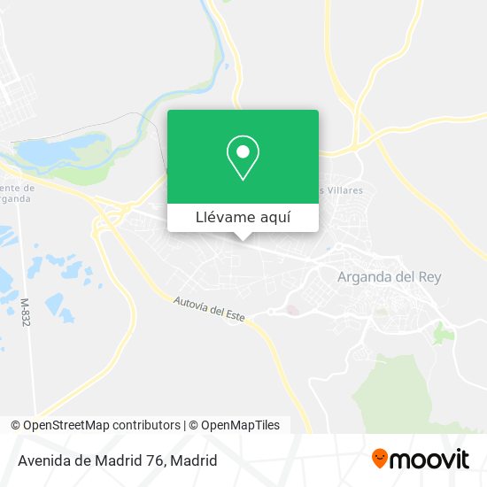Mapa Avenida de Madrid 76