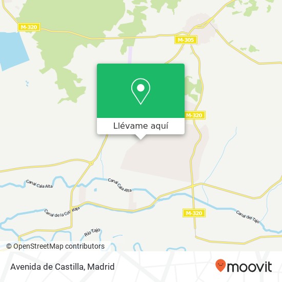 Mapa Avenida de Castilla