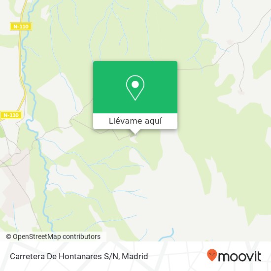 Mapa Carretera De Hontanares S/N