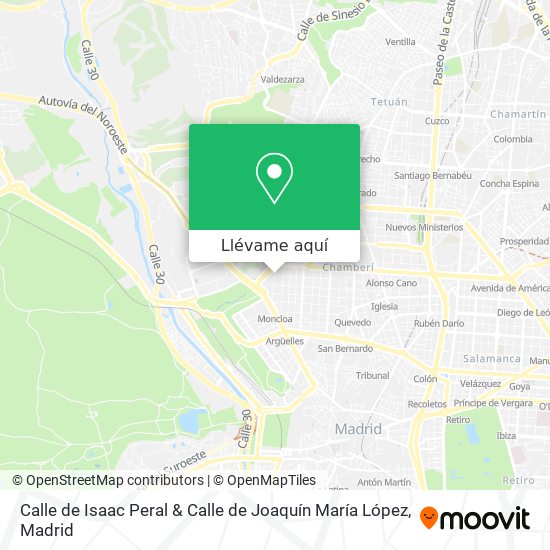Mapa Calle de Isaac Peral & Calle de Joaquín María López