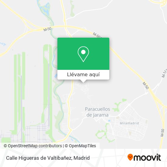 Mapa Calle Higueras de Valtibañez