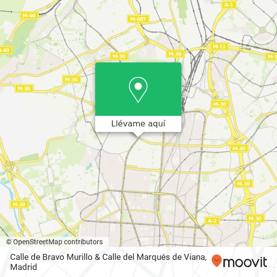 Mapa Calle de Bravo Murillo & Calle del Marqués de Viana