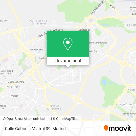 Mapa Calle Gabriela Mistral 39