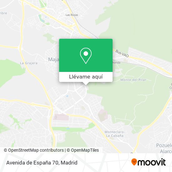 Mapa Avenida de España 70