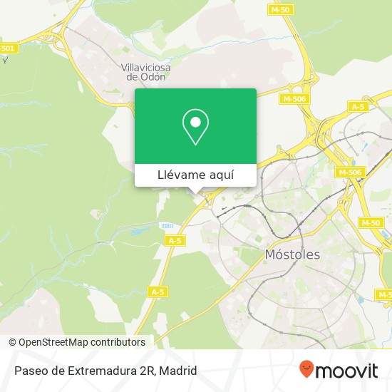 Mapa Paseo de Extremadura 2R