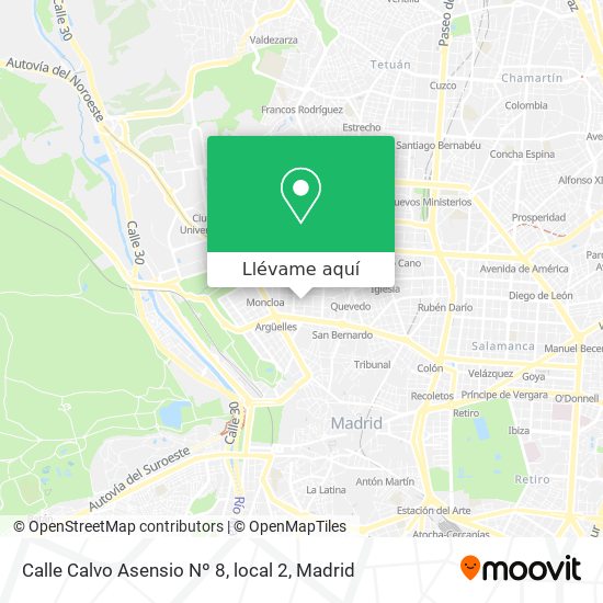 Mapa Calle Calvo Asensio Nº 8, local 2