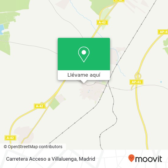 Mapa Carretera Acceso a Villaluenga