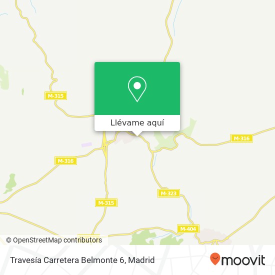 Mapa Travesía Carretera Belmonte 6