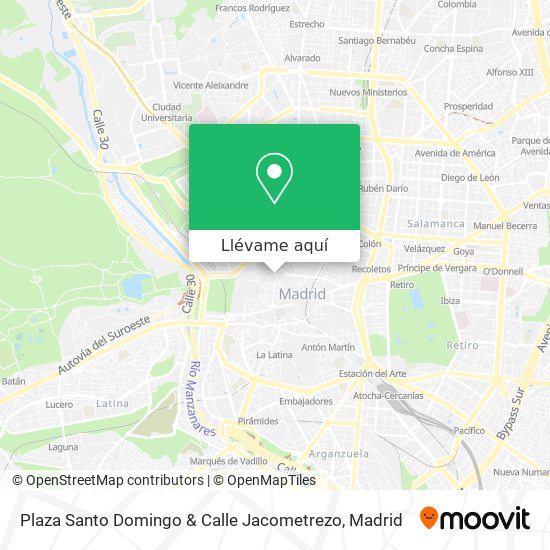 Mapa Plaza Santo Domingo & Calle Jacometrezo