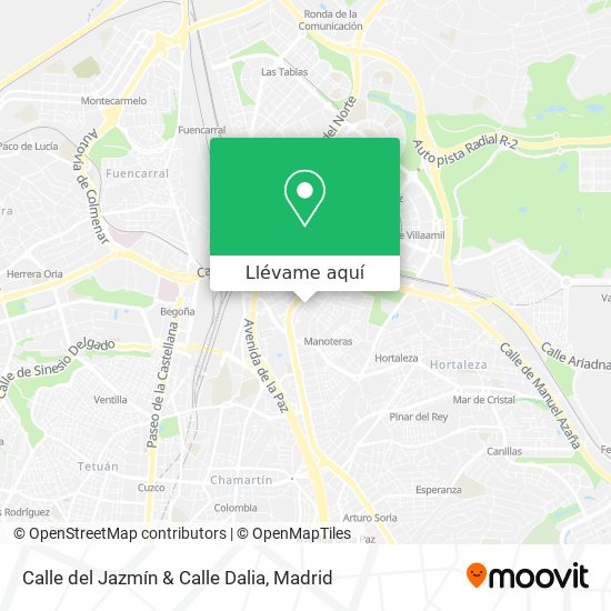 Mapa Calle del Jazmín & Calle Dalia