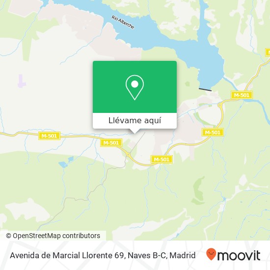 Mapa Avenida de Marcial Llorente 69, Naves B-C