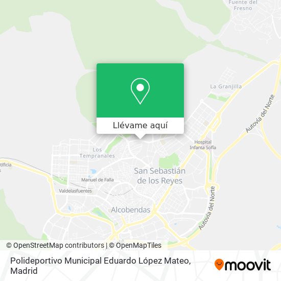 Mapa Polideportivo Municipal Eduardo López Mateo
