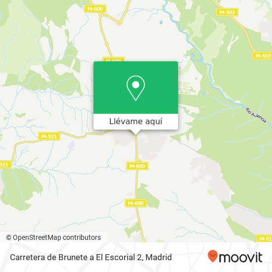 Mapa Carretera de Brunete a El Escorial 2