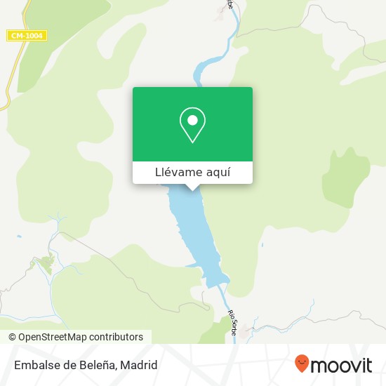 Mapa Embalse de Beleña