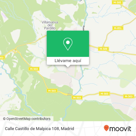 Mapa Calle Castillo de Malpica 108