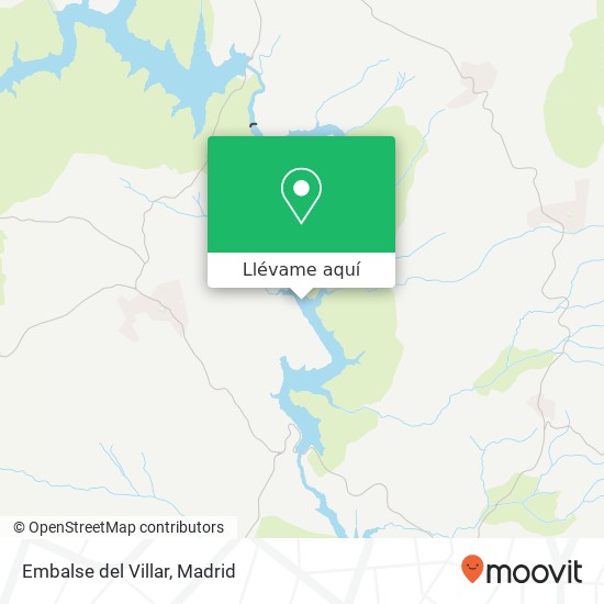 Mapa Embalse del Villar