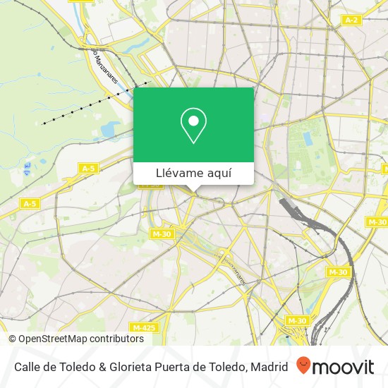 Mapa Calle de Toledo & Glorieta Puerta de Toledo