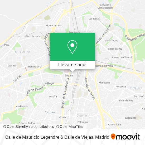 Mapa Calle de Mauricio Legendre & Calle de Viejas