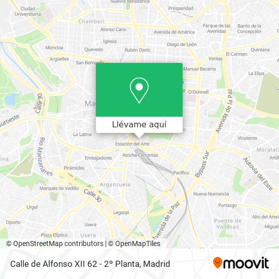 Mapa Calle de Alfonso XII 62 - 2º Planta