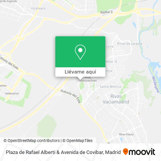 Mapa Plaza de Rafael Alberti & Avenida de Covibar