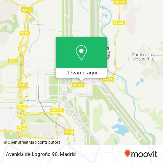 Mapa Avenida de Logroño 90