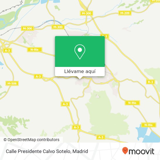 Mapa Calle Presidente Calvo Sotelo