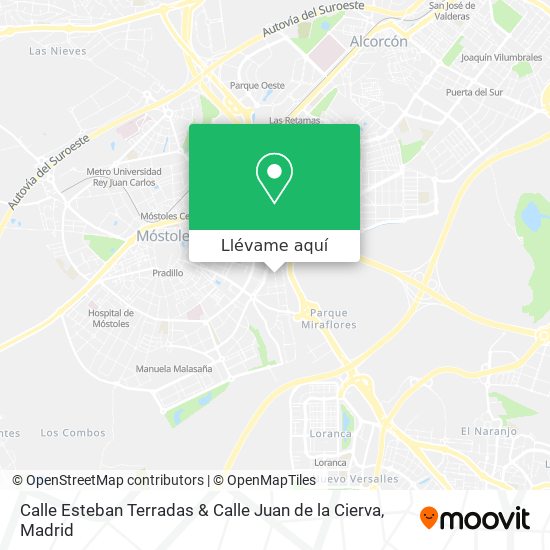 Mapa Calle Esteban Terradas & Calle Juan de la Cierva