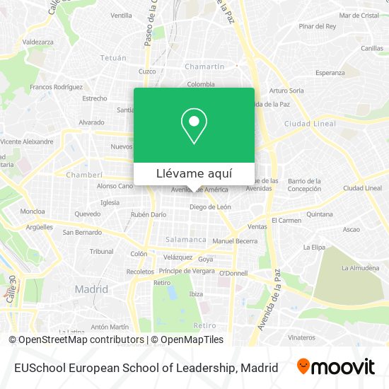 Mapa EUSchool European School of Leadership