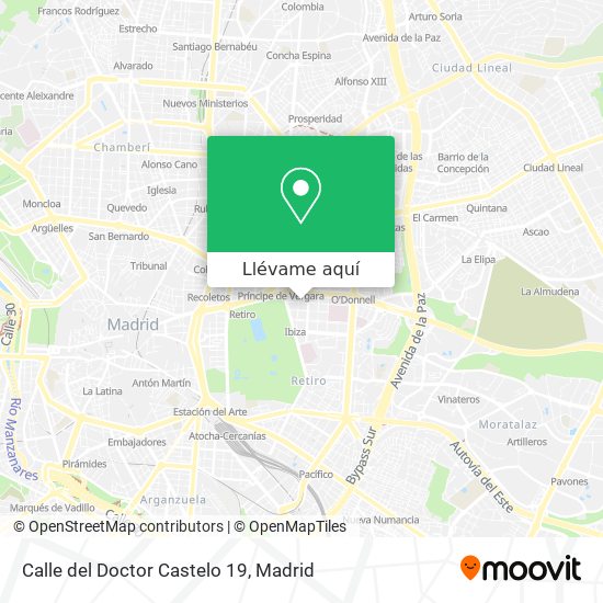 Mapa Calle del Doctor Castelo 19
