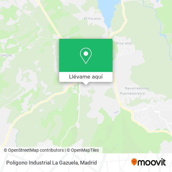 Mapa Polígono Industrial La Gazuela