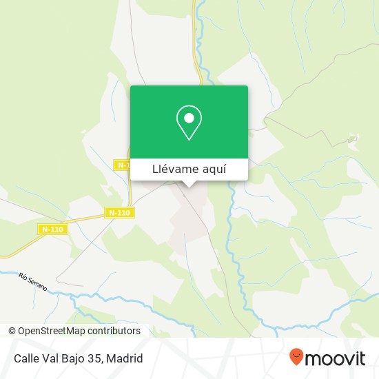 Mapa Calle Val Bajo 35