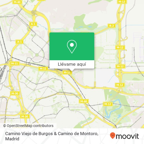 Mapa Camino Viejo de Burgos & Camino de Montoro