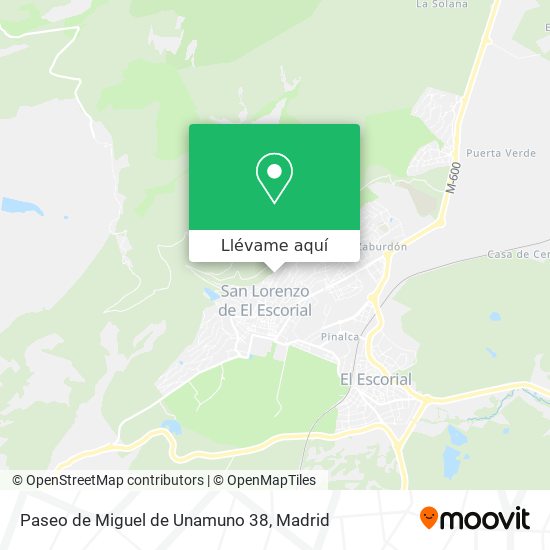 Mapa Paseo de Miguel de Unamuno 38