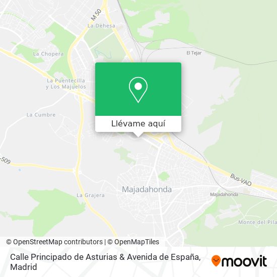 Mapa Calle Principado de Asturias & Avenida de España