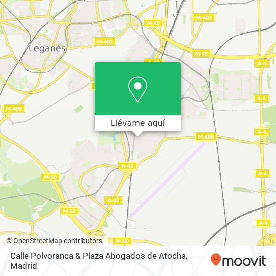 Mapa Calle Polvoranca & Plaza Abogados de Atocha