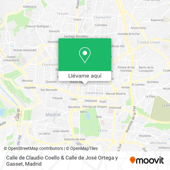 Mapa Calle de Claudio Coello & Calle de José Ortega y Gasset