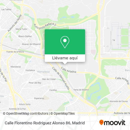 Mapa Calle Florentino Rodríguez Alonso 86