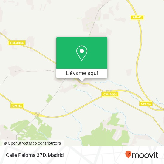 Mapa Calle Paloma 37D