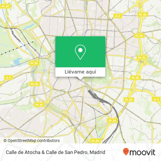 Mapa Calle de Atocha & Calle de San Pedro