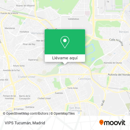 Mapa VIPS Tucumán