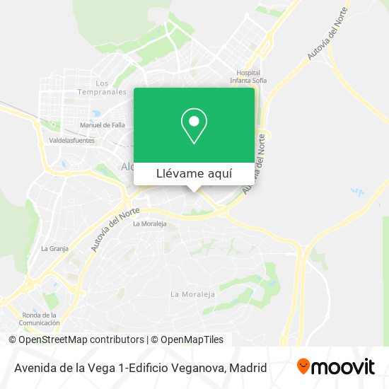 Mapa Avenida de la Vega 1-Edificio Veganova