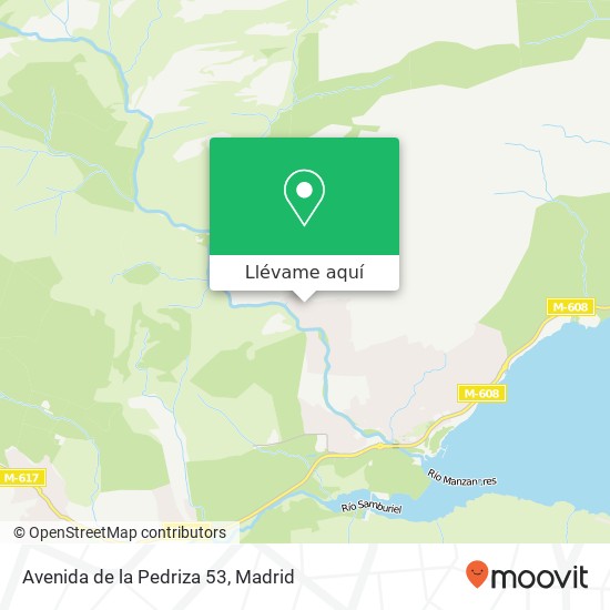 Mapa Avenida de la Pedriza 53