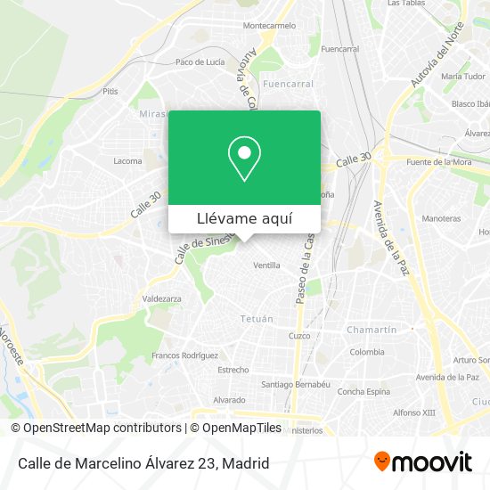Mapa Calle de Marcelino Álvarez 23