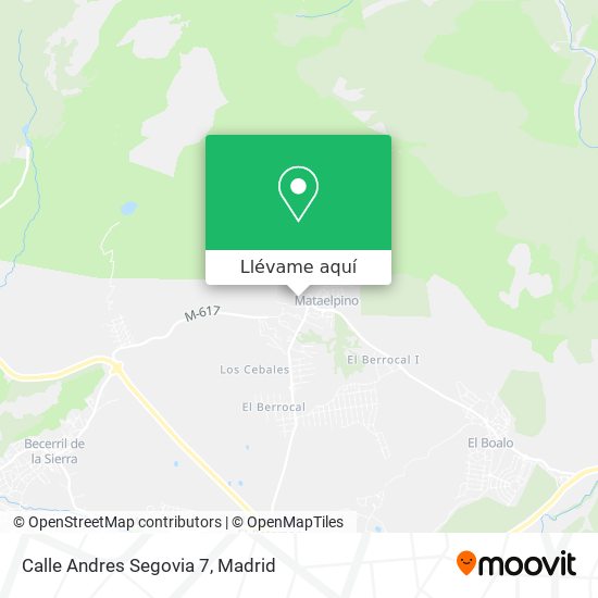 Mapa Calle Andres Segovia 7