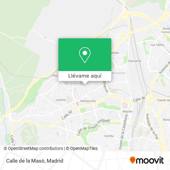 Mapa Calle de la Masó
