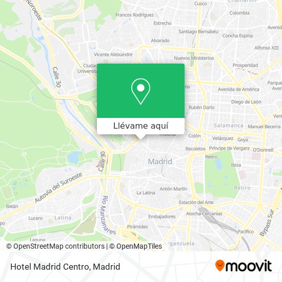 Mapa Hotel Madrid Centro