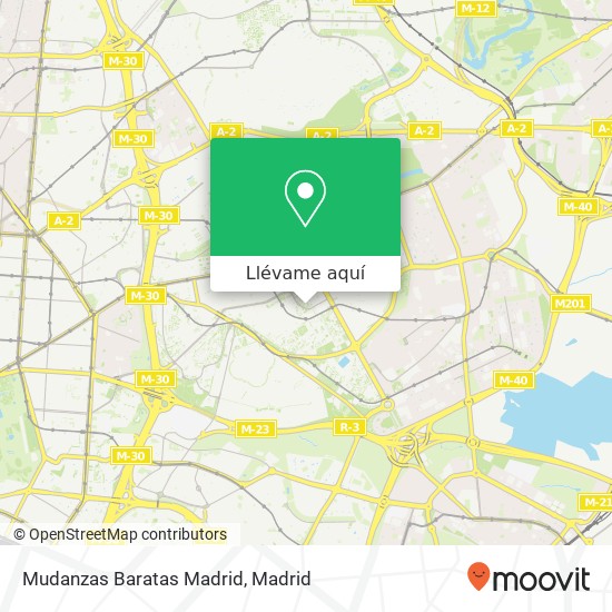 Mapa Mudanzas Baratas Madrid