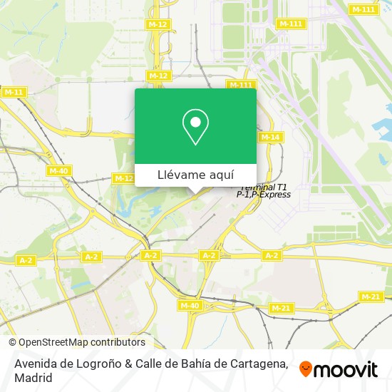 Mapa Avenida de Logroño & Calle de Bahía de Cartagena