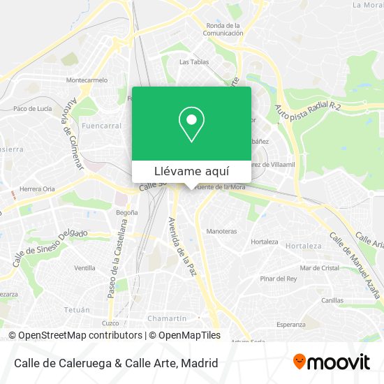 Mapa Calle de Caleruega & Calle Arte